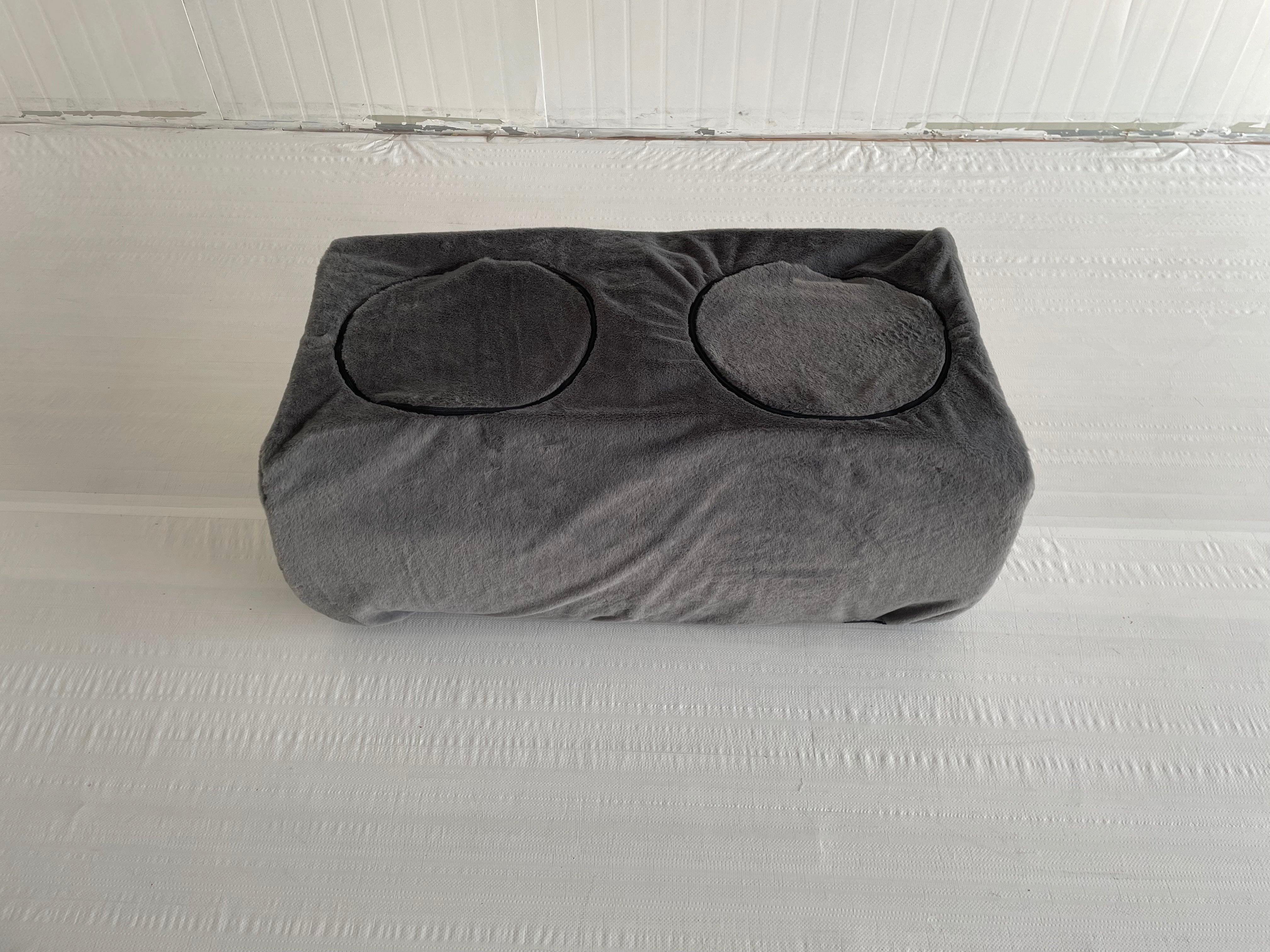 CampFlex Pet Playpen Cover, Grey Warm Cover for Pet Playpen, Insulated Top & Side Enclosure to Keep Pets Cozy, Easy Fit with Zippers/Straps, Indoor Outdoor Cold-Weather Protection for Puppy Dog Cat