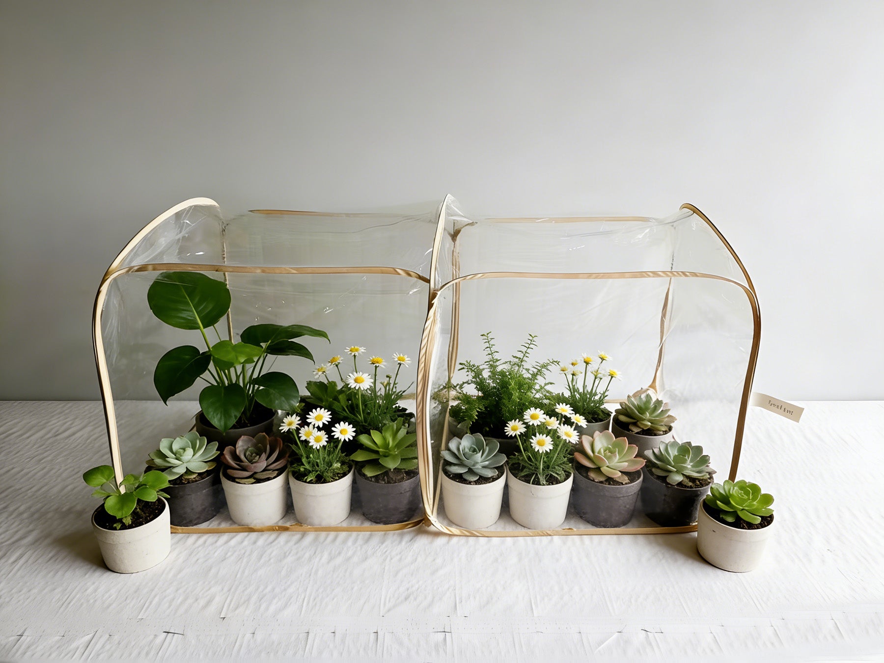 CampFlex Portable PVC Grow Tents for Plants, Walk-In Outdoor Green House with Roll-Up Zipper Door, Waterproof UV-Resistant Cover, Reinforced Frame for Backyard Patio Garden Seedlings Vegetables Flowers