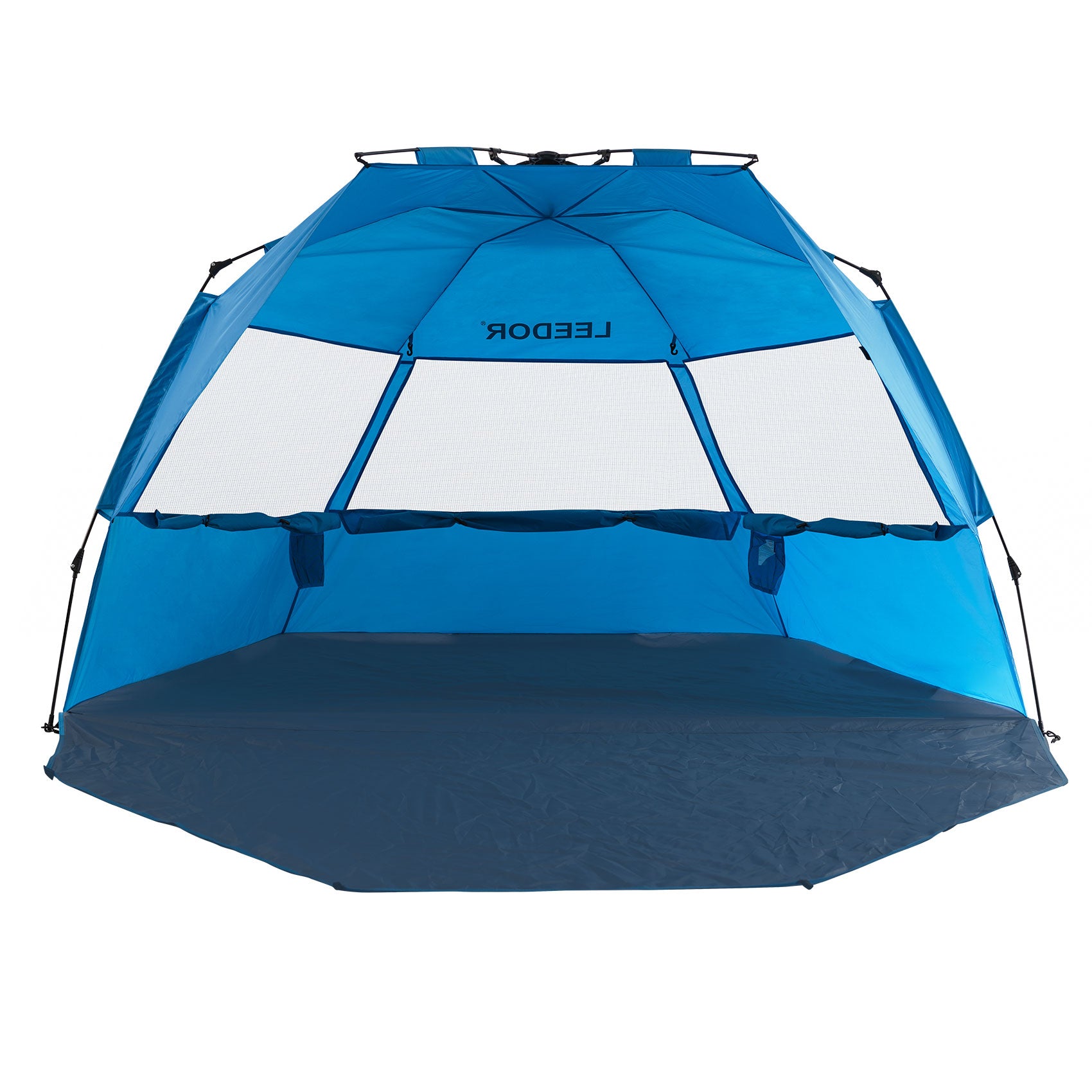 Leedor Beach Tent Sun Shelter for 4 Person with UPF 50+ UV Protection, Lightweight & Easy Setup Beach Shade Canopy