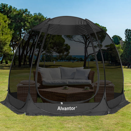 Alvantor 2-15 Person Pop Up Screen House Tent Instant Screened Gazebo For Deck/Patio